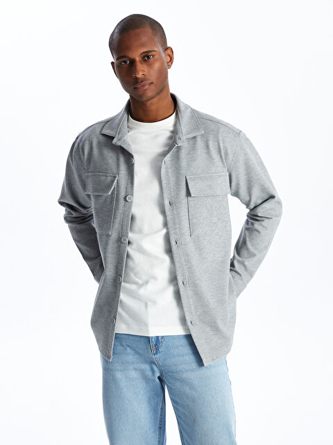 LCW Vision Рубашка Мужская С Длинным Рукавом Стандартного Кроя - S4KL53Z8-QKV