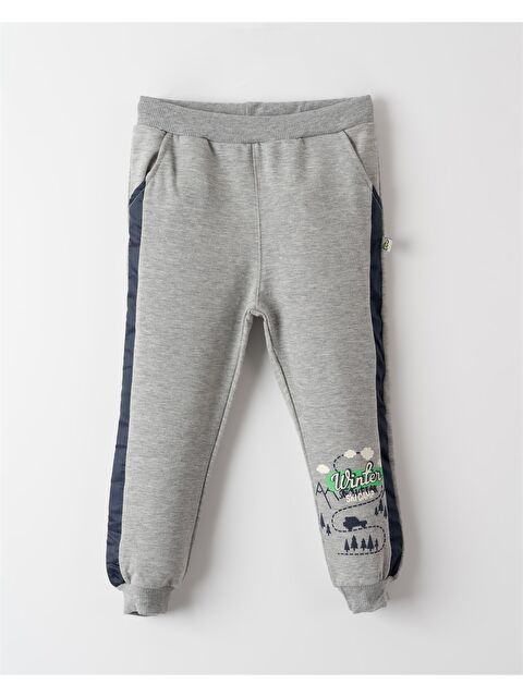 Mışıl Kids Beli Lastikli Baskılı Erkek Bebek Jogger Eşofman Altı - S4KL68Z1-GE9