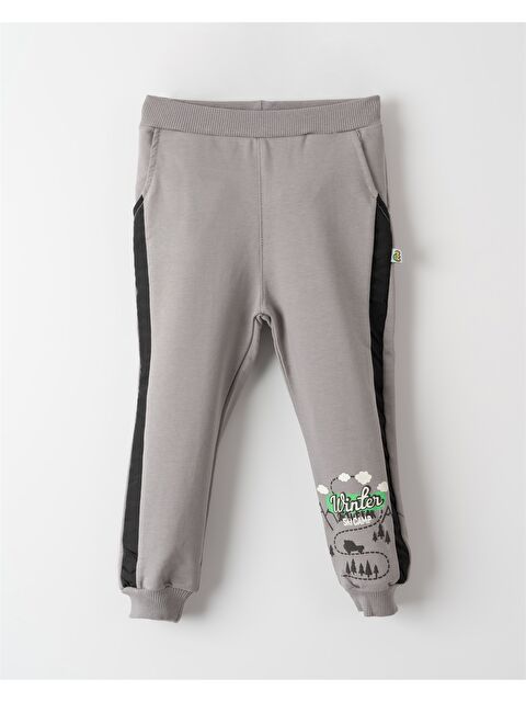 Mışıl Kids Beli Lastikli Baskılı Erkek Bebek Jogger Eşofman Altı - S4KL68Z1-H9V