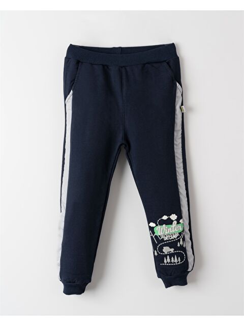 Mışıl Kids Beli Lastikli Baskılı Erkek Bebek Jogger Eşofman Altı - S4KL68Z1-HSF