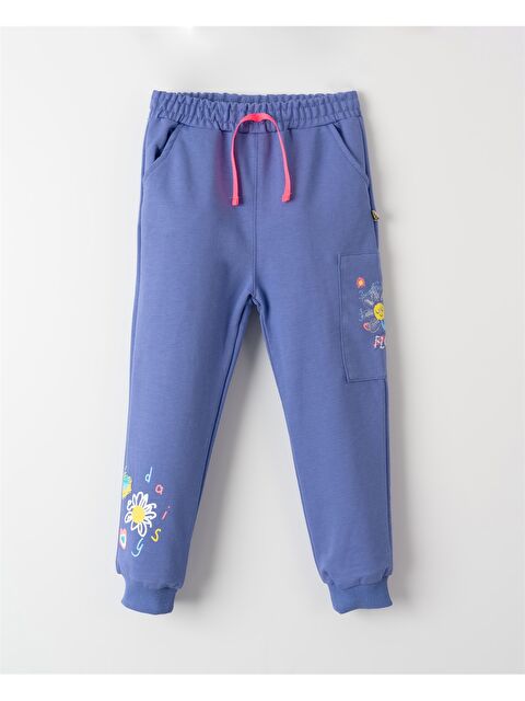 Mışıl Kids Beli Lastikli Baskılı Kız Çocuk Jogger Eşofman Altı - S4KM10Z1-H7X