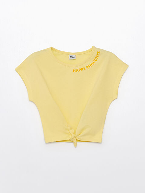 LCW ECO Crew Neck Printed Girls' T-Shirt - S4KO18Z4-FSR