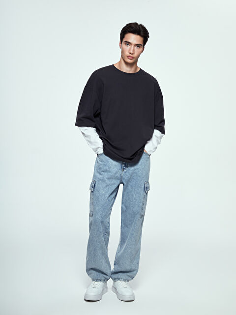 LCW Jeans Baggy Fit Erkek Jean Pantolon - S4KQ01Z8-311