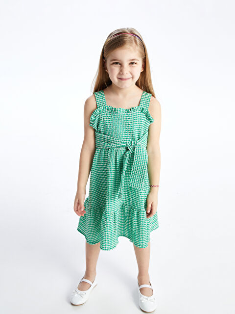 Calimera Kids Kare Yaka Kız Çocuk Elbise - S4KQ70Z4-LM4