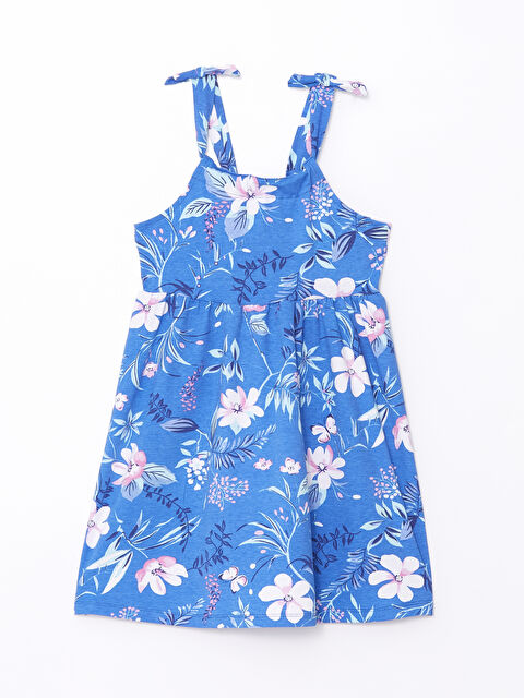 Calimera Kids Kare Yaka Çiçekli Kız Çocuk Elbise - S4KQ87Z4-LQN