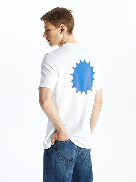 LC WAIKIKI Bisiklet Yaka Kısa Kollu Baskılı Penye Erkek Tişört - S4KS53Z8-Q6K