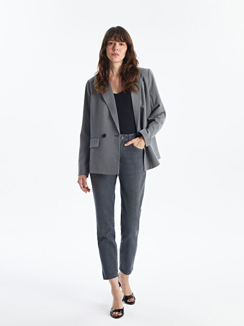 LCW Jeans әйелдерге арналған слим-мом джинс шалбар - S4KT45Z8-GRD