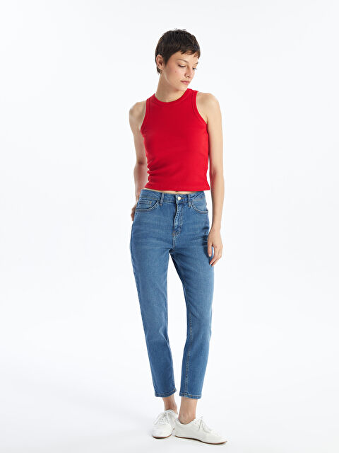 LCW Jeans Slim Mom Kadın Jean Pantolon - S4KT47Z8-507