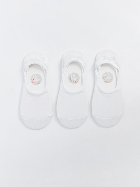 LC WAIKIKI Kadın Düz Babet Çorap 3'lü - S4KU80Z8-FFB