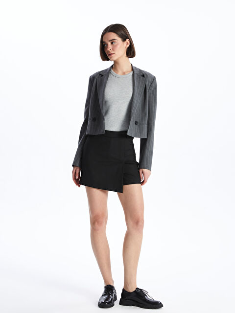 LCW Vision Dar Fit Kadın Şort Etek - S4KV06Z8-CVL