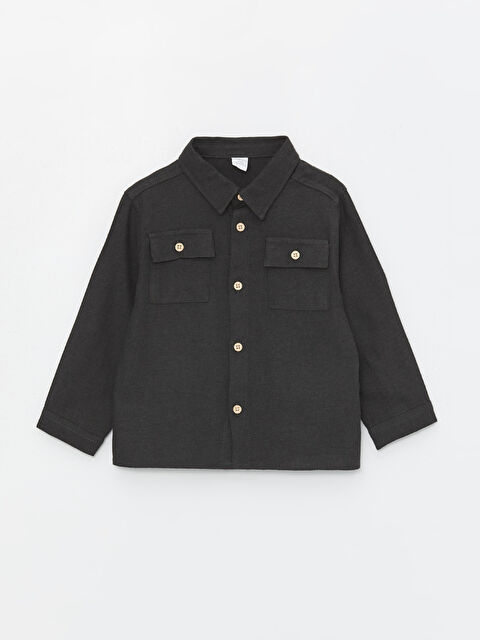 LCW ECO Long Sleeve Basic Baby Boys' Shirt - S4KV42Z1-CVL