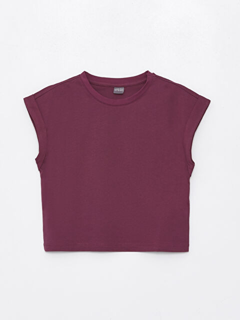 LCW ECO Bisiklet Yaka Basic Kısa Kollu Kız Çocuk Tişört - S4KV64Z4-UUG