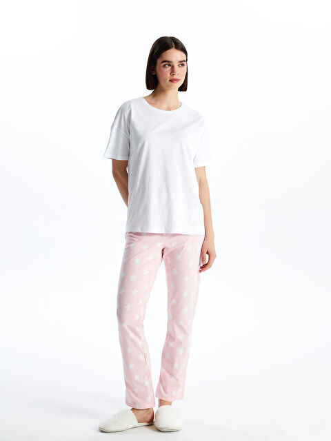 LC WAIKIKI Beli Lastikli Desenli Kadın Pijama Altı - S4KY59Z8-YHH