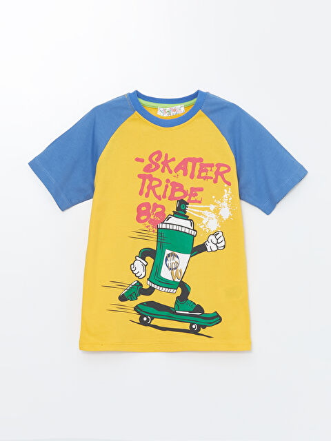 Calimera Kids Bisiklet Yaka Erkek Çocuk Tişört - S4L095Z4-LUG