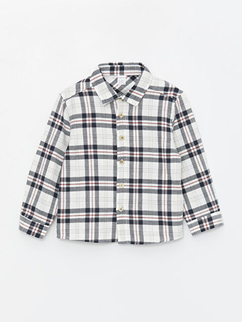 LCW ECO Long Sleeve Striped Baby Boys' Shirt - S4L183Z1-LLX