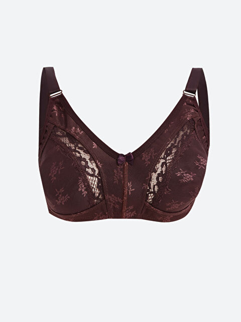 Path-y Dantelli Askılı Mikrofiber Sütyen - S4L456Z8-DCK