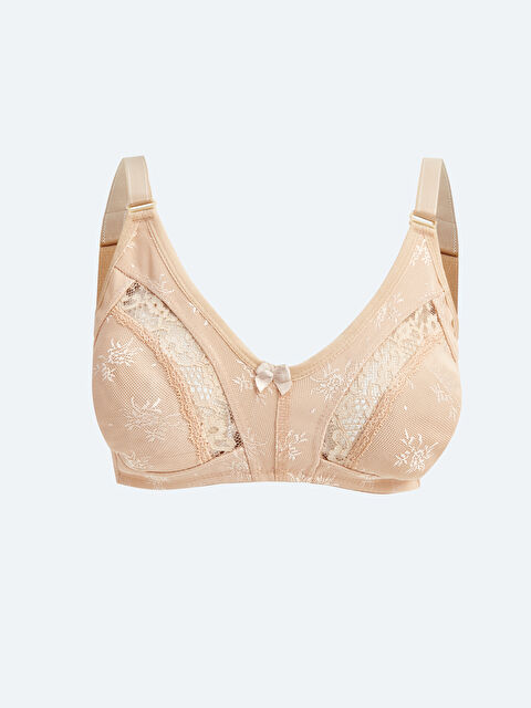 Path-y Dantelli Askılı Mikrofiber Sütyen - S4L456Z8-PRS