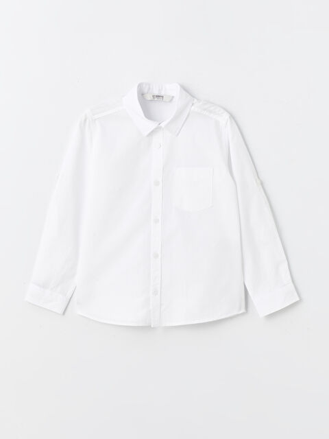 LCW Kids Basic Uzun Kollu Erkek Çocuk Gömlek - S4L483Z4-Q6K
