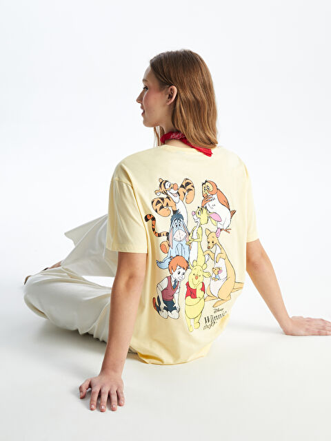 XSIDE Crew Neck Winnie The Pooh Printed Short Sleeve Women's T-Shirt - S4L569Z8-Y8Y