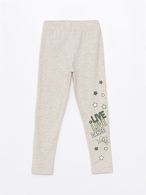 Myhanne Beli Lastikli Baskılı Kız Çocuk Tayt - S4LA68Z4-FRJ