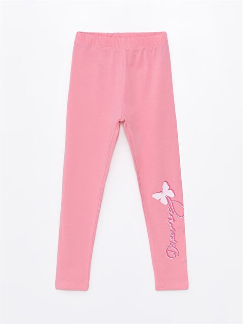 Myhanne Beli Lastikli Baskılı Kız Çocuk Tayt - S4LA71Z4-FSX