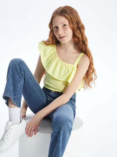 LCW Kids Fırfır Detaylı Kız Çocuk Atlet - S4LB22Z4-FER