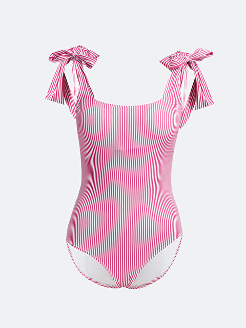 LCW DREAM Striped Stitched Padded Women's Swimsuit - S4LB98Z8-LHK