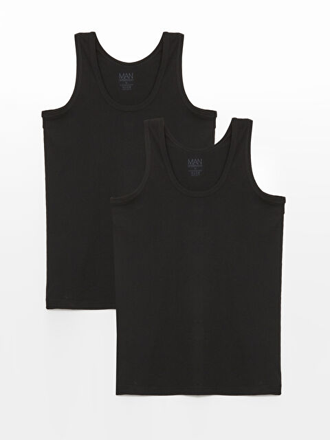 Güneş U Yaka Penye Erkek Atlet 2'li - S4LC30Z8-HEG