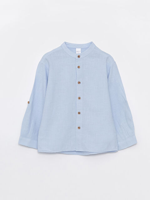 LCW ECO Long Sleeve Basic Baby Boys' Shirt - S4LF60Z1-QYD