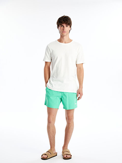 LCW SWIMWEAR Kısa Boy Baskılı Erkek Deniz Şortu - S4LG55Z8-FNY