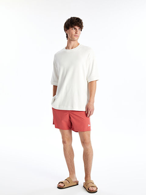 LCW SWIMWEAR Kısa Boy Baskılı Erkek Deniz Şortu - S4LG55Z8-GQD