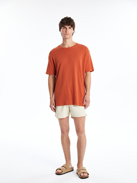 LCW SWIMWEAR Kısa Boy Baskılı Erkek Deniz Şortu - S4LG55Z8-QVM