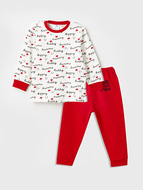 Luggi Baby Bisiklet Yaka Uzun Kollu Kız Bebek Pijama Takımı - S4LG99Z1-H0P