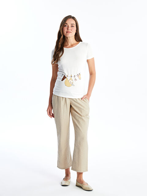 LCWAIKIKI Maternity Beli Lastikli Hamile Pantolon - S4LH30Z8-VDN