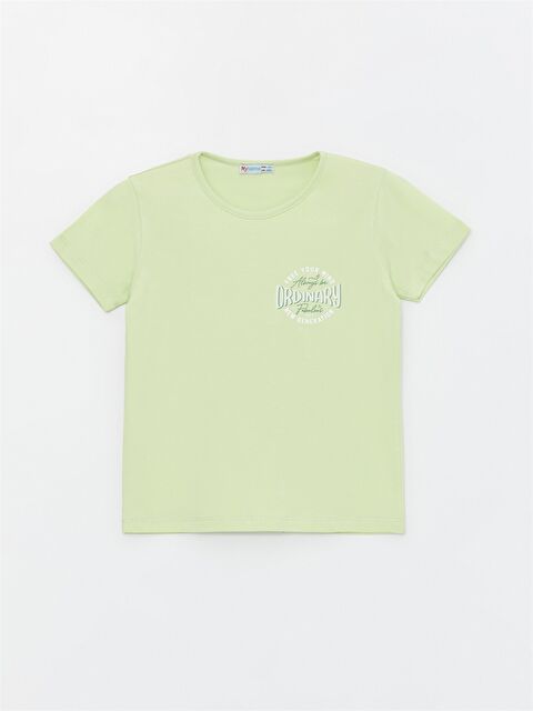 Myhanne Bisiklet Yaka Kız Çocuk Tişört - S4LI64Z4-FTP