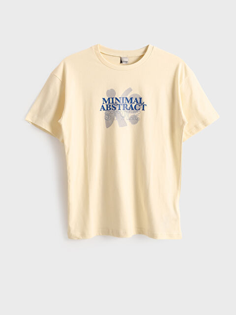 LCW Kids تيشيرت للأولاد برقبة دائرية ومطبوع - S4LI81Z4-FET