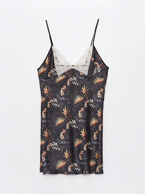 Path-y Askılı Saten Gecelik - S4LJ95Z8-HEG