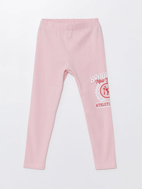 CALİMERA MODA Beli Lastikli Baskılı Kız Çocuk Kapri Tayt - S4LK71Z4-FSX