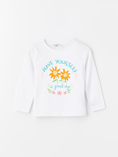 Calimera Kids Bisiklet Yaka Kız Bebek Tişört - S4LK92Z1-J5E