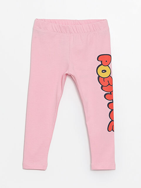 Calimera Kids Beli Lastikli Desenli Kız Bebek Tayt - S4LK98Z1-FSX