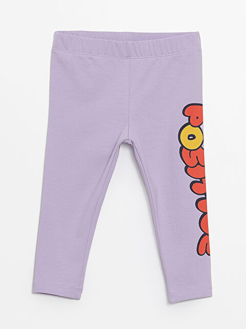 Calimera Kids Beli Lastikli Desenli Kız Bebek Tayt - S4LK98Z1-GNG