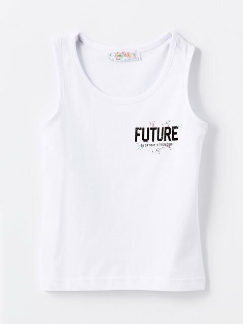 Calimera Kids U Yaka Baskılı Erkek Bebek Atlet - S4LM58Z1-J5E