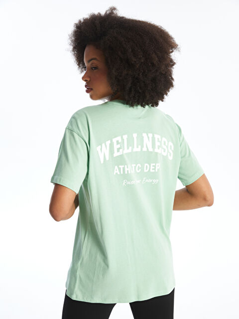 XSIDE ACTIVE Bisiklet Yaka Baskılı Kısa Kollu Kadın Tişört - S4LQ78Z8-SX9