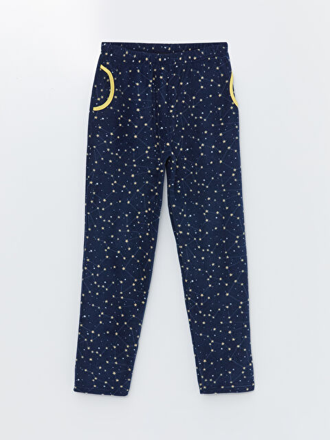 Path-y Beli Lastikli Polar Kadın Pijama Alt - S4LR34Z8-HSF