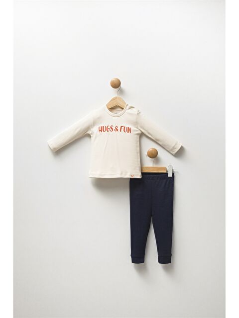 Jo'viel Bisiklet Yaka Erkek Bebek Sweatshirt ve Eşofman Alt 2'li - S4LY25Z1-HSF