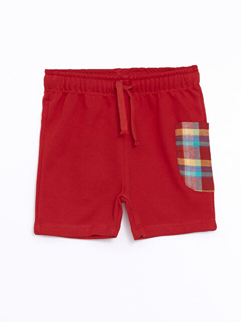 LCW ECO Elasticated Waist Plaid Pattern Baby Boys' Shorts - S4LY63Z1-YHV