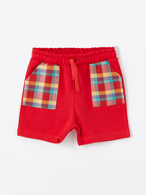 LCW ECO Elasticated Waist Printed Baby Boys' Shorts - S4LY71Z1-LPA