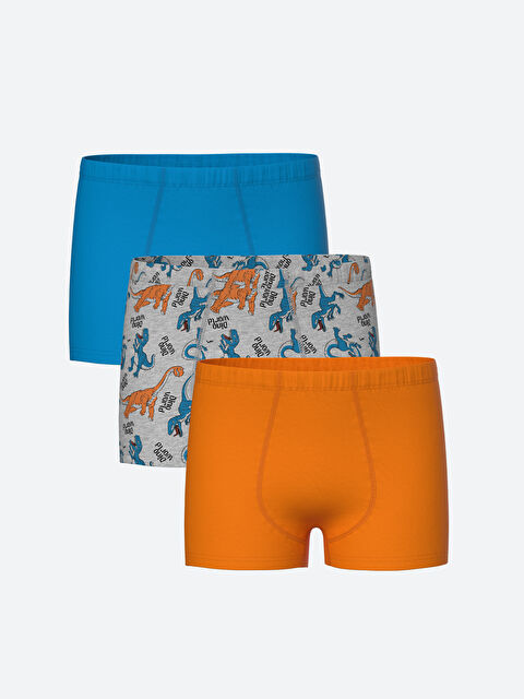 LCW Kids Baskılı Erkek Çocuk Boxer 3'lü - S4M032Z4-998