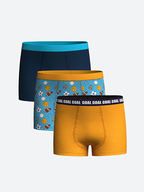 LCW Kids Baskılı Erkek Çocuk Boxer 3'lü - S4M047Z4-LQQ