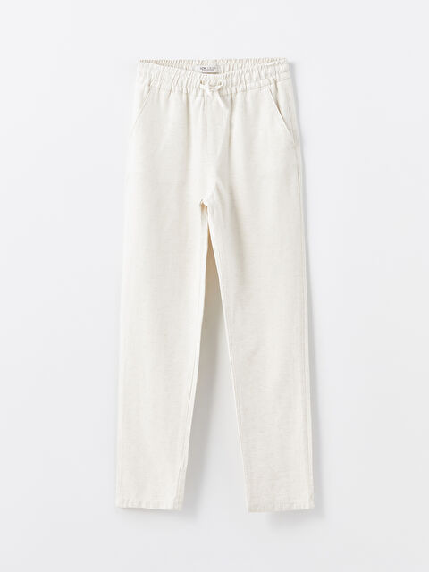 LCW Vision Beli Lastikli Keten Karışımlı Erkek Çocuk Pantolon - S4M293Z4-FWZ